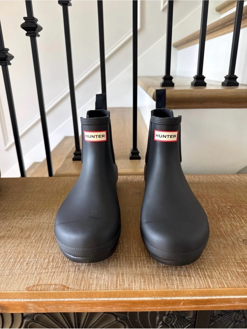 Women’s Hunter Black Chelsea Rain Boots